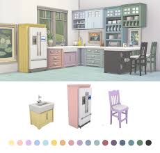 Mise A Jour De La Couleur De La Cuisine Parentale J Ai Mis A Jour Sims 4 Kitchen Sims 4 Sims House