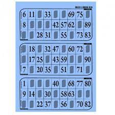 Désignation du jeu en france selon les régions. Cartons De Loto Epais Plaques De 3 Cartons De Loto Rigides Pas Cher