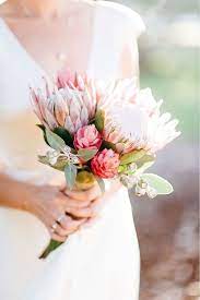 24 Romantic Beautiful Wedding Flower Bouquets Ideas For Your Special Day World Of Bridal Flower Bouquet Wedding Wedding Flowers Protea Wedding