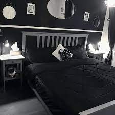 Noctivagus Crushed Velvet Comforter Set Killstar Us Store Comforter Sets Velvet Comforter Monochrome Room