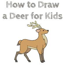 It's a simple antlers art drawing tutorial. How To Draw A Deer For Kids How To Draw Easy