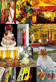 I Was Drawn To The Lighting Top Left In This Pic Very Warm I Also Loved The Cascading Bouquet An Red Yellow Weddings Yellow Wedding Theme Red Wedding Theme