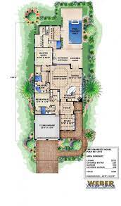 Beach House Plan Cottage Home Floor Plan For Narrow Coastal Lot Florida House Plans Coastal House Plans Narrow House Plans