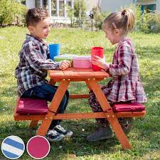 Ikea aneboda kleiderschrank birke in 44263 dortmund fur 30 00. Kinderpicknickbank Kindertisch Kinderbank Picknicktisch Blau Weiss