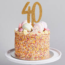 Boy birthday parties birthday cakes 40th birthday beautiful cakes amazing cakes delicious deserts crazy cakes cake boss cupcake cookies. Gold Glitter Acrylic 40 Cake Topper 40th Birthday Ideas Party Supplies Party Pieces