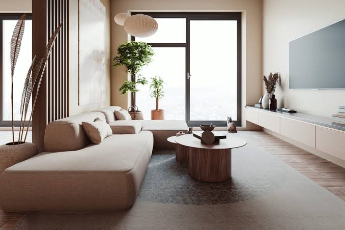 Japandi Style Natural Materials Living Room