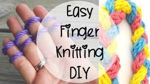 Now, with your hand facing you, pull the bottom loop on the inside of your index finger up. How To Finger Knit Episode 80 Youtube