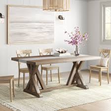 Both desks and dining without doubt its effect always changes everything. Sand Stable Brooksville 42 Trestle Dining Table Reviews Wayfair
