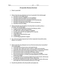 A, an, the worksheets with answers. Projectile Motion Review Worksheet For 9th 12th Grade Lesson Planet