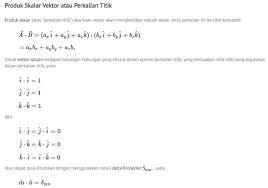 Perkalian Vektor Produk Skalar Titik Silang Langsung Soal Jawaban