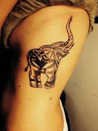 Elephant Thigh Tattoo Henna Elephant And Geometric Elephant Tattoo Elephant Tattoo Design Elephant Tattoos Tattoos