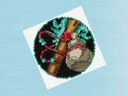 If you're interested, the patterns are available for sale on. Warcraft Monk Class Emblem Cross Stitch Patter Cross Stitch Embroidery Cross Stitch Patterns Cross Stitch