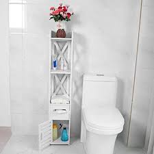 Un meuble parfait pour les wc ou la salle de bains. Gototop Meuble Colonne De Salle De Bain Armoire Haute Meuble Rangement Meuble Wc Etagere Blanc Amazon Fr Cuisine Maison