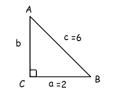 In a right triangle, the hypotenuse is the longest side. Given A Right Triangle Triangle Abc With C 90 Circ If A 2 C 6 How Do You Find B Socratic
