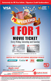 Gsc, tgv and mbo used to give away free movie tickets during your birthday month. Public Bank Gsc 1 For 1 Movie Ticket Freebies My