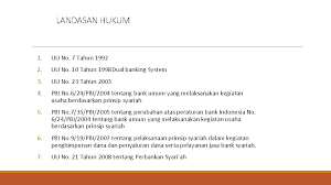 Dasar hukum yang utama dalam mengoperasionalkan bank syariah adalah al. Chapter 2 Perbankan Syariah By Lisa Kustina Se