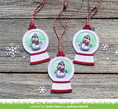 Jewelry, music boxes, cuckoo clocks, lamps Lawn Fawn Intro Build A House Christmas Add On Tiny Christmas And Snow Globe Gift Tag Lawn Fawn