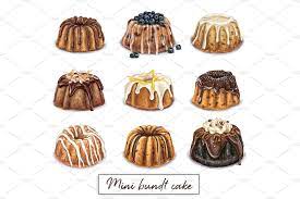A miniature bundt cake made with love is the perfect small gift for coworkers, teachers, and friends — any day of the year. Awesome Mini Bundt Cakes Mini Bundt Cakes Cake Illustration Bundt Cake
