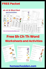 Free Sh Ch Th Word Worksheets And Activities In 2020 Word Sorts Th Words Word Sort Activities