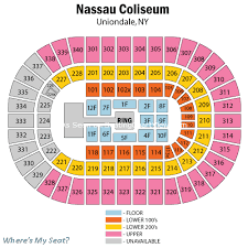 57 Meticulous Nassau Coliseum Seating Chart Wrestling