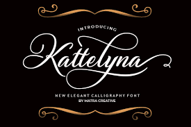 A sweet hand lettered font, casual and dynamic with a dancing baseline. Kattelyna Script 143878 Script Font Bundles Formal Script Fonts Script Fonts Lettering