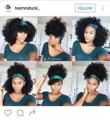 The oil and dirt from your hands creates frizz and will mess up your curls. How To Wear A Scarf Headband With A Wash And Go Curly Hair Styles Naturally Natural Hair Styles Hair Wraps