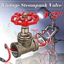 Steampunk lights vintage steampunk steampunk valves steampunk light switch steampunk lamps steampunk lighting steampunk flashlight steampunk wall decor steampunk lamp parts. 1 2 Inch Stop Valve Light Switch With Wire For Water Pipe Lamps Vintage Steampunk Lamp Loft Style Iron Valve Vintage Table Lamp Amazon Com Industrial Scientific