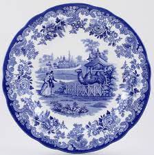 Decorated internally and plain white on. Spode Blue Room Dresser Plate The Camel Enclosure Lovers Of Blue And White