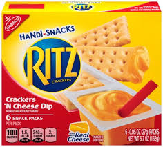View calories and nutrition info per 1 cracker/3g of jacob's ritz crackers and see how many . Ritz Crackers Handi Snacks Crackers N Cheese Dip 5 7 Oz 6 Snack Packs Jet Com Handi Snacks Snacks Ritz Crackers