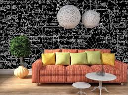 3d Dark Math Equation Wall Murals Wallpaper Decal Decor Home Kids Nursery Mural Wall Deco Decor Home Decor