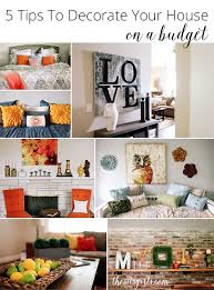 5 Tips To Decorate Your House On A Budget Home Decor Living Room On A Budget Inexpensive Home Decor