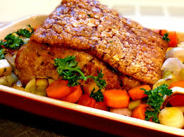 Krustenbraten Mit Karamelisiertem Apfel Zwiebelgemuse Koch Fur 2