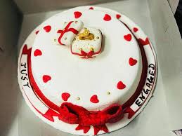 Ring cake design for engagement. Cream Creations Engagement Theme Cake Ring Bow Love Facebook