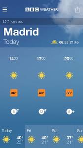 Accurate weather forecast for madrid. Philip Ledward On Twitter Bbc Weather Forecast For Madrid Spain Today Sunny Max 40 C Min 23 C Https T Co 9orqthflzg V Hot Day In Madrid Https T Co Pwnezfrnnb