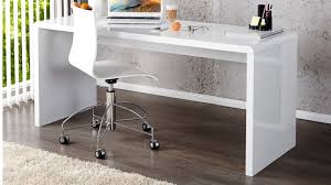 08 99 100 900 *. Grand Bureau Droit Moderne Laque Blanc Brillant Corey Gdegdesign
