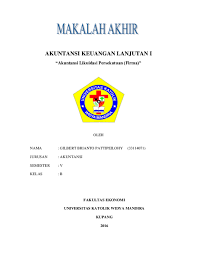 Kumpulan contoh istilah istilah dalam akuntansi dari a z. Doc Contoh Makalah Akl 1 Akuntansi Likuidasi Persekutuan Firma Gilbert Pattipeilohy Academia Edu