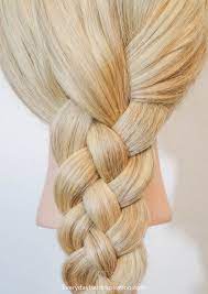 Diagonal twist braid with ribbon braided hairstyles. 4 Strand Flat Braid Step By Step Everyday Hair Inspiration