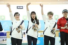 Air Pistol Team Events in the 15th Asian Airgun Championship Daegu, KOR (17  November 2022)