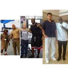 Yao ming somehow makes shaq look small: Yao Ming Next To Kevin Hart Album On Imgur