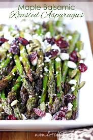 Maple Balsamic Roasted Asparagus With Cranberries And Feta Recipe Asparagus Recipes Roasted Asparagus Recipes Baked Asparagus Dishes