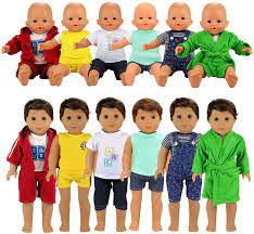 Buy Barwa Boy Doll Clothes 6 Sets Boy Doll Clothes Daily Casual Clothes Outfits Compatible For 14 To 16 Inch Baby Doll And 18 Inch Boy Dolls Online In Vietnam B07bxn9ymy