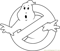 The text isn't 100% exact, but it's download the vector logo of the ghostbusters brand designed by in encapsulated postscript (eps). Ghostbusters Logo Coloring Page For Kids Free Ghostbusters Printable Coloring Pages Online For Kids Coloringpages101 Com Coloring Pages For Kids