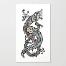 Cheap pendant necklaces, buy quality jewelry & accessories directly from china suppliers:viking norse charm the ringerike dragon scandinavian necklace norse jewelry enjoy ✓free shipping. Pen Drawing With Digital Water Colour Depicting A Dragon In Ringerike Style Br Br Viking Dragom Wyrm Ringerike Viking Dragon Dragon Art Viking Symbols