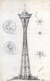 Bibliodyssey Century 21 Exposition Architecture Drawing Space Needle Architecture Drawings