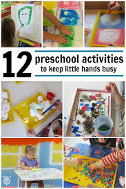 12 Preschool Activities To Keep Little Hands Busy Preschool Activities Activities For Kids School Activities