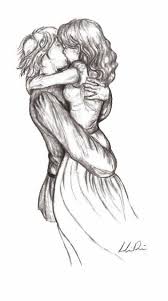 Sketch Of Hug And Kissing Couple Drawings Cute Couple Drawings Couple Sketch