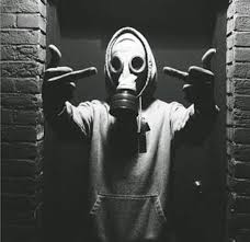 Two Fingers And A Gas Mask Gas Mask Art Gas Mask Tattoo Gas Mask
