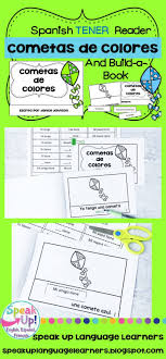 Cometas De Colores Spanish Verb Tener Colors Reader Build A Book Spanish Verbs How To Speak Spanish Spanish Emergent Readers