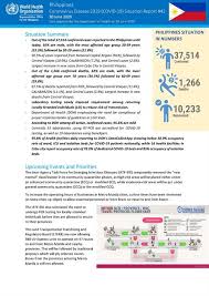 Check spelling or type a new query. Covid 19 In The Philippines Situation Report 42