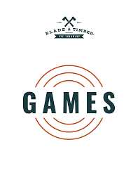 Each player throws an axe at the target according to the instructions. Axe Throwing Games Blade Timber